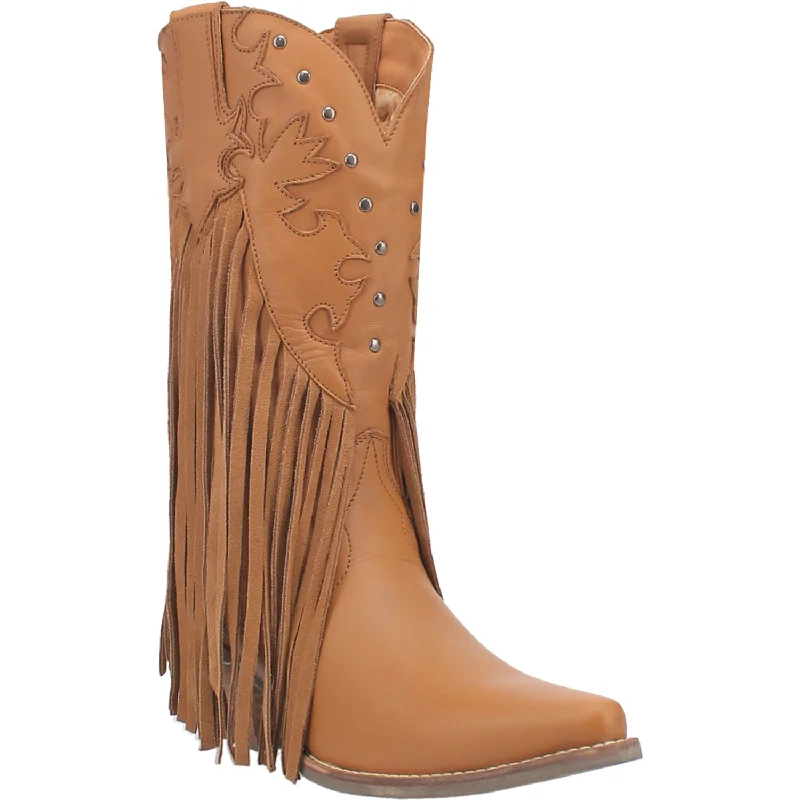 women's cowboy boots for winterDingo Womens Hoedown Camel Leather Cowboy Boots