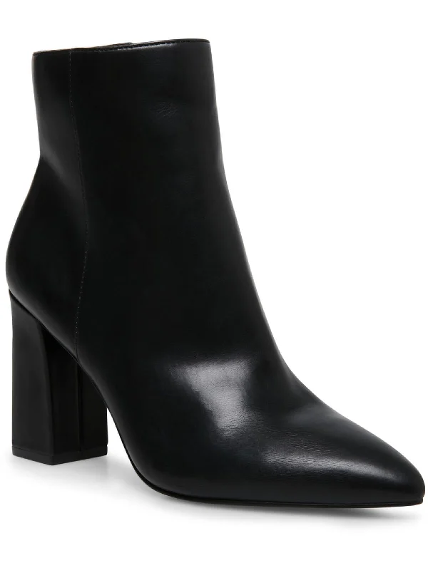 women's booties with quilted patternFlexx Womens Faux Leather Pointed Toe Booties