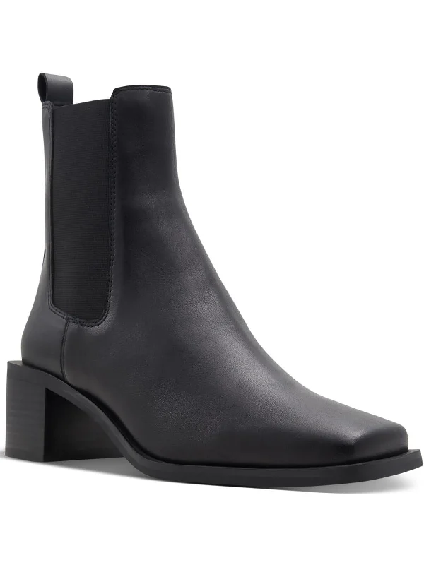 women's booties for fashionFoal Womens Leather Square Toe Ankle Boots