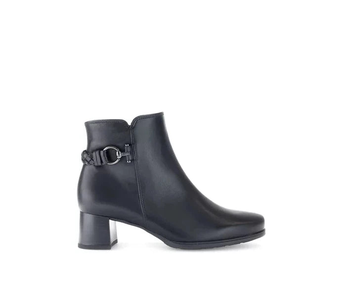 women's leather ankle bootsGabor Elegant Wide Fit Ankle Boot
