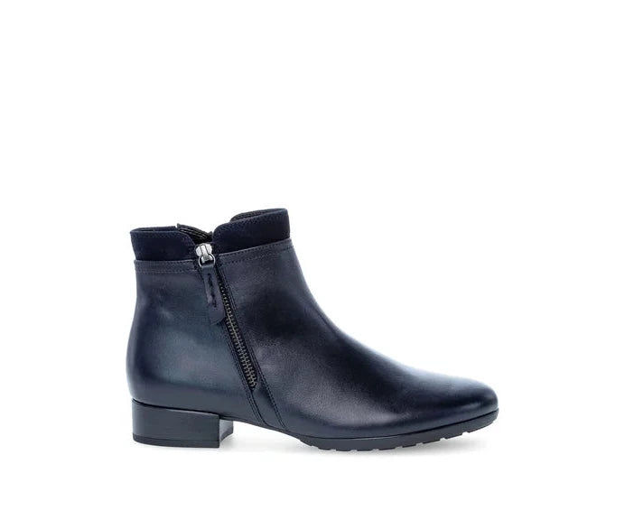 women's lace-up ankle bootsGabor Navy Leather Ankle Boot