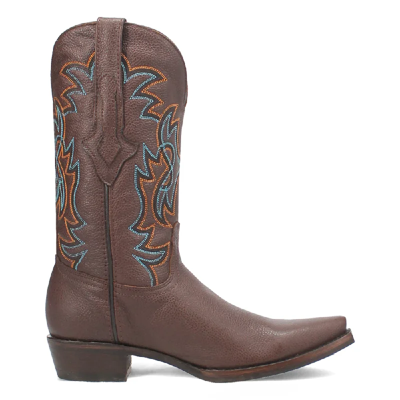 women's cowboy boots in blackGold Rush Leather Embroidered Snip Toe Cowboy Boots
