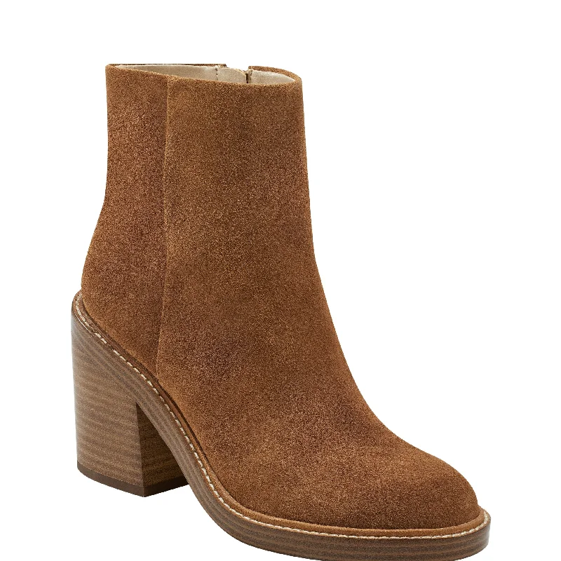 women's booties with unique strapsHaleena Round Toe Bootie In Light Natural