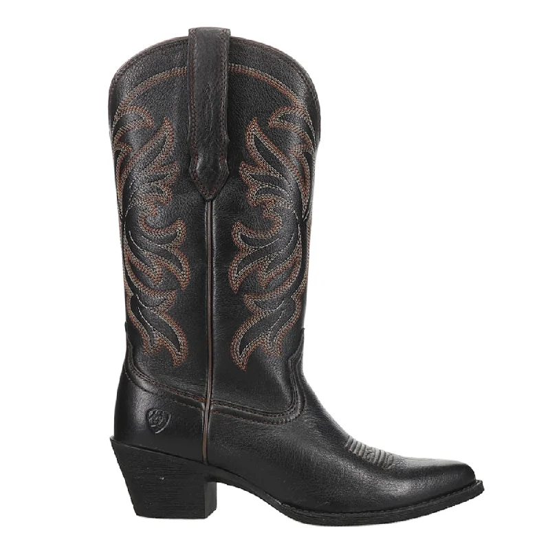 women's distressed cowboy bootsHeritage J Toe Stretchfit Embroidery Pointed Toe Cowboy Boots