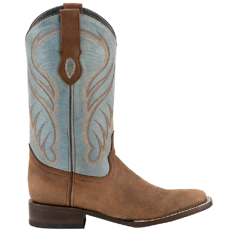 women's cowboy boots with block heelHunter Square Toe Cowboy Boots