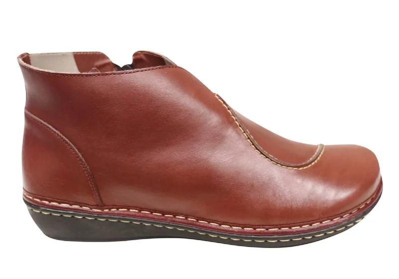 women's ankle boots with kitten heelsJ Gean Insight Womens Comfortable Leather Ankle Boots Made In Brazil