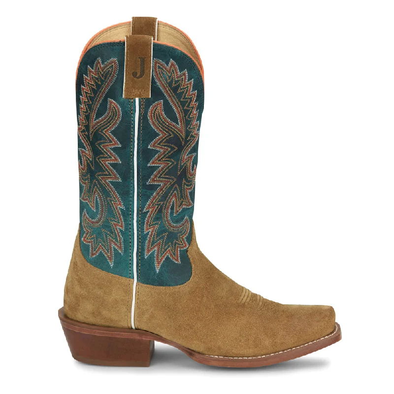 women's vintage cowboy bootsJimmy Medium Square Toe Embroidered Cowboy Boots
