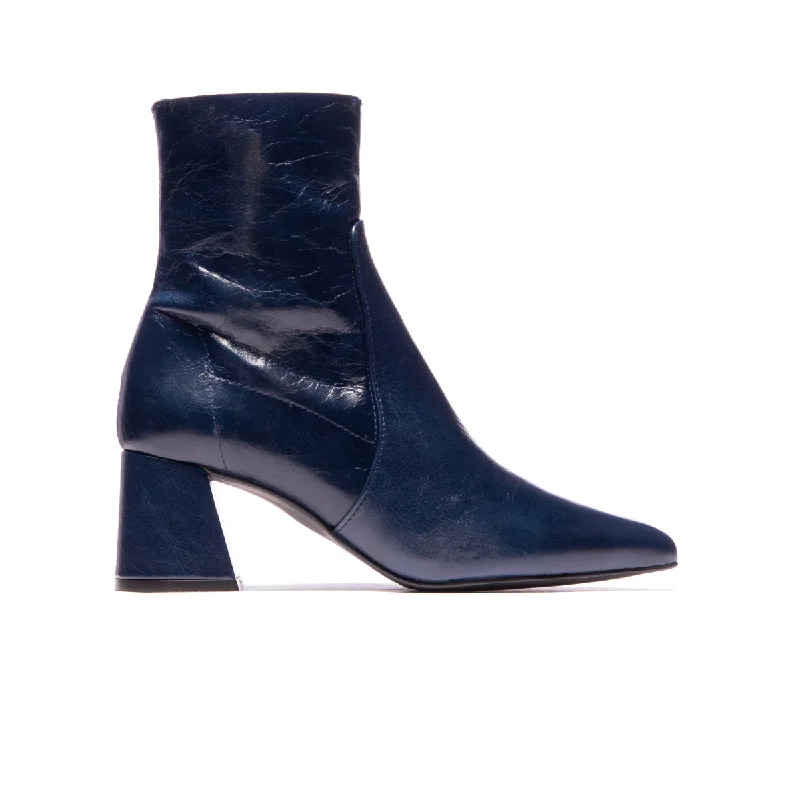 women's ankle boots with strapsKiev Navy Leather