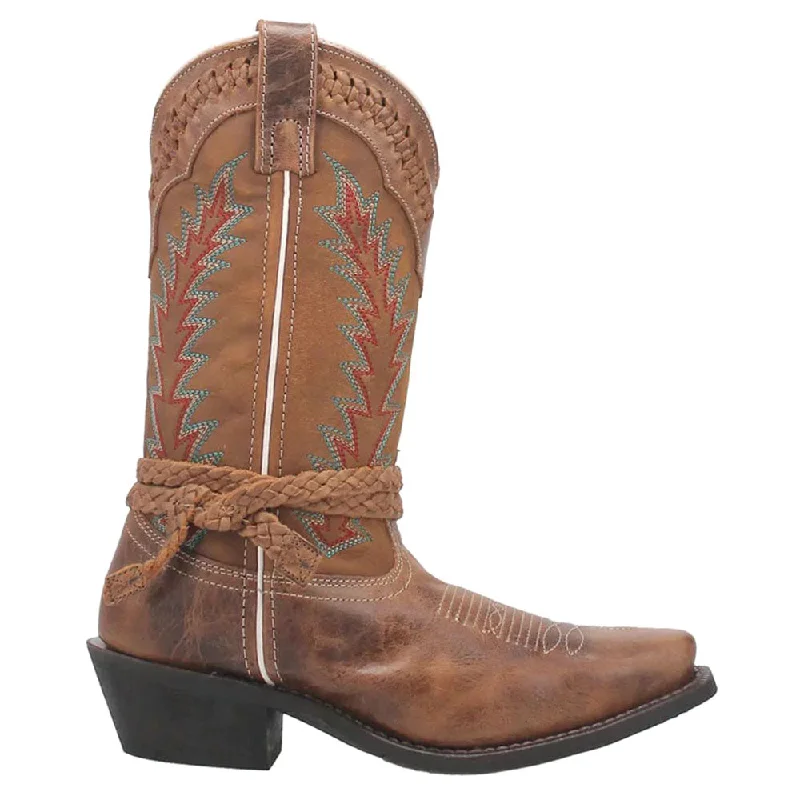 women's cowboy boots with studsKnot In Time Embroidered Square Toe Cowboy Boots