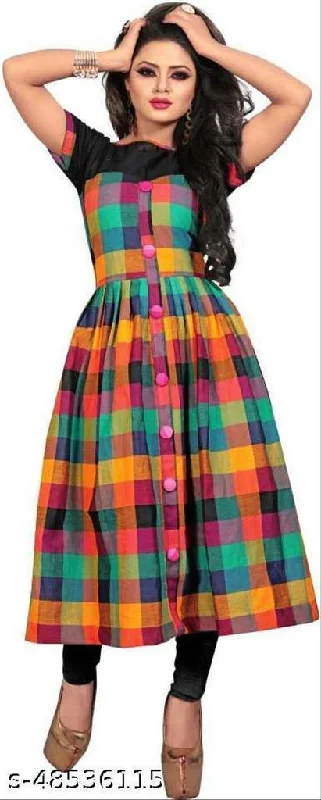 women's vintage western bootsDesigner Mart Multi Color Cotton Weaving Checks Kurti