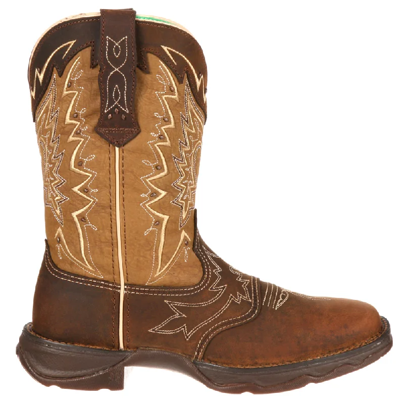 women's cowboy boots for festivalsLady Graphic Square Toe Cowboy Boots