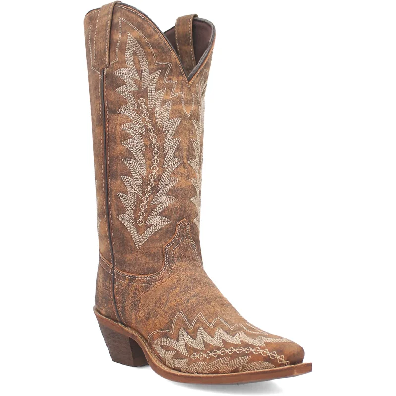 women's waterproof cowboy bootsLaredo Womens Emmylee Tan Leather Cowboy Boots