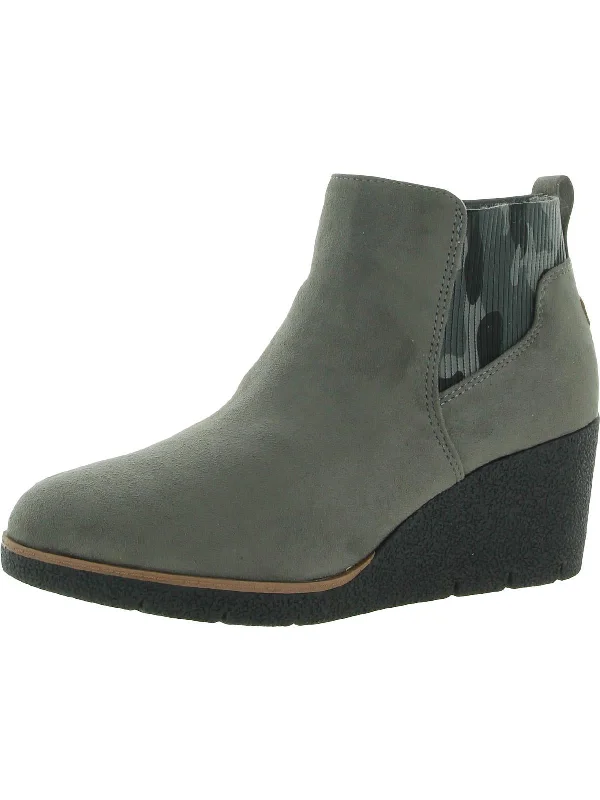 women's booties with combat styleLean In Womens Cushioned Insole Booties