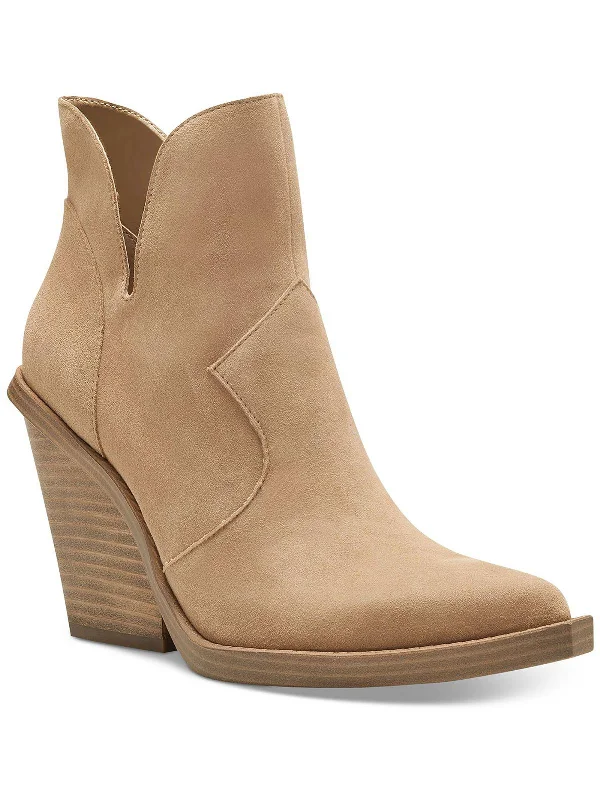 women's booties with fringeLeeshi Womens Suede Pointed Toe Ankle Boots