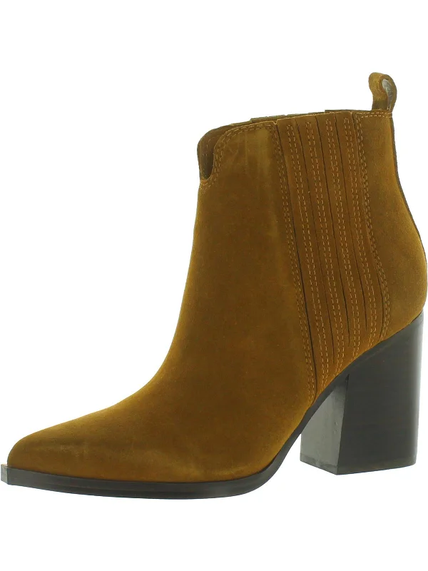 women's booties with velvetMaree Womens Suede Stretch Ankle Boots