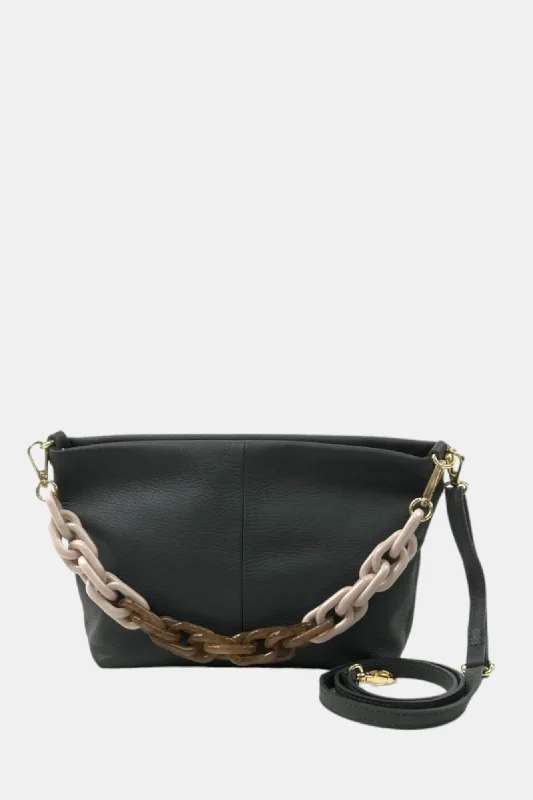 women's ankle boots for wide calvesMARLON BLACK LEATHER CROSSBODY CHAIN BAG