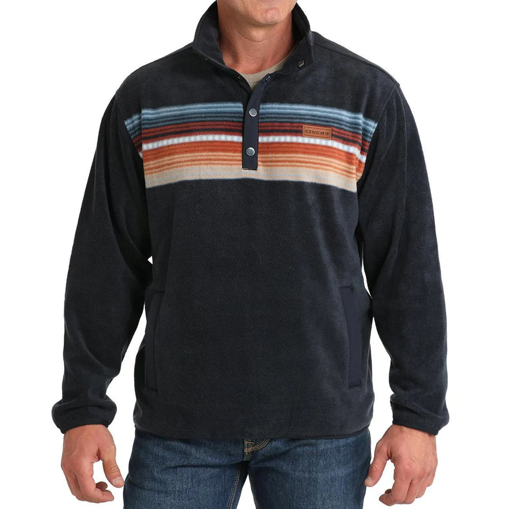 Cinch Men's Navy Polar Fleece Pullover