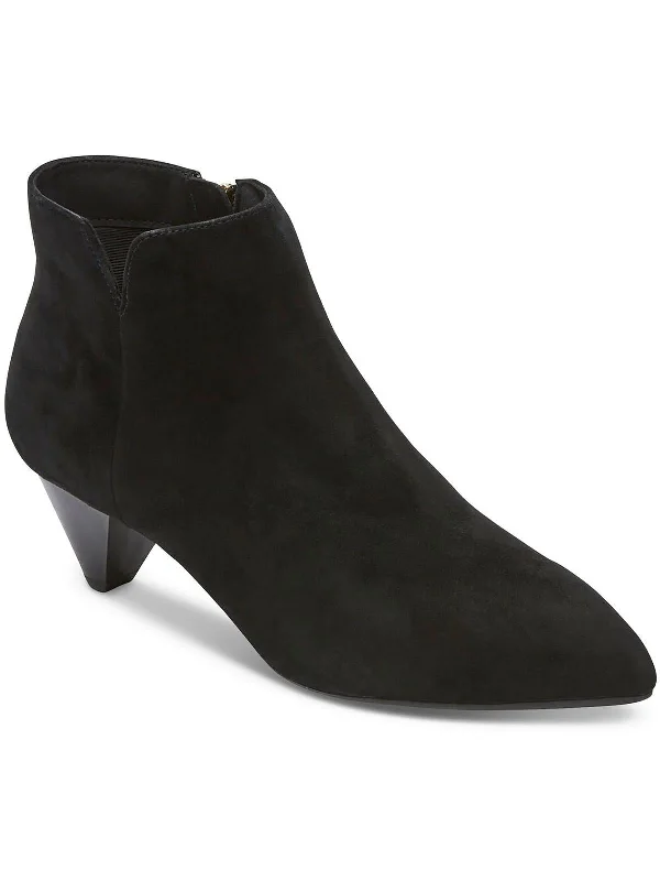 women's booties for petite womenMilia V Womens Suede Pointed Toe Ankle Boots