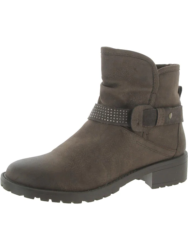 women's booties for springMoto Womens Pull On Lug So Ankle Boots