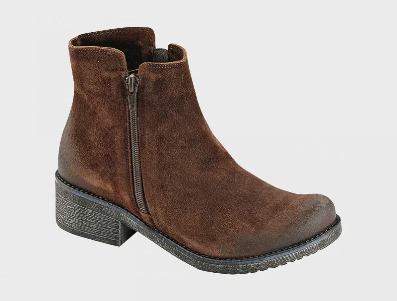 Brushed Seal Brown Suede
