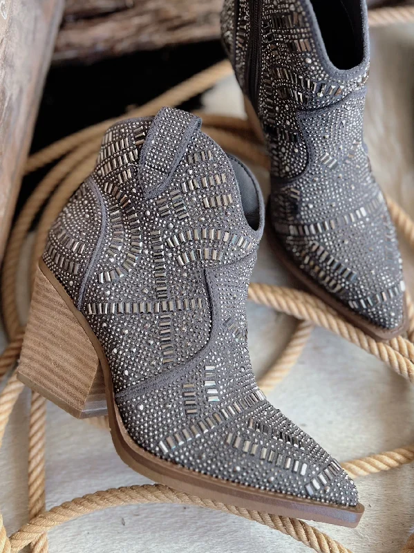 women's waterproof bootiesOne Day Grey Maze of Life Boots