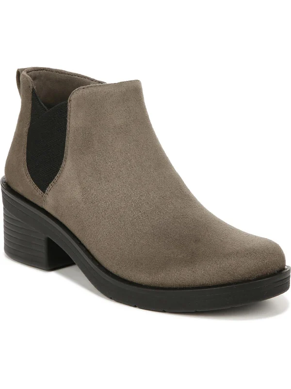 women's booties with ankle strapOntario Womens Faux Suede Comfort Booties