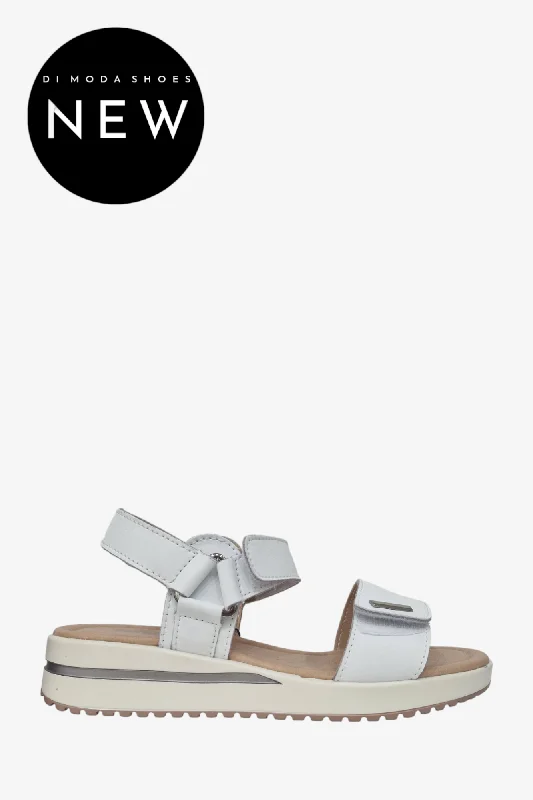 women's ankle boots with pointed toePATRIZIO COMO CAPRI WHITE VELCRO SANDAL