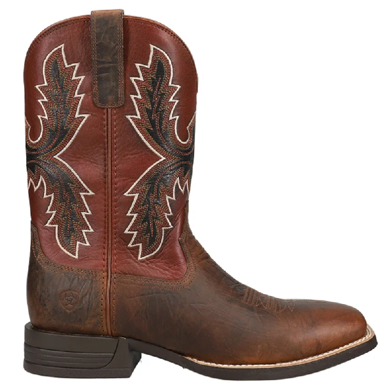 women's vintage cowboy bootsPay Window Embroidered Square Toe Cowboy Boot