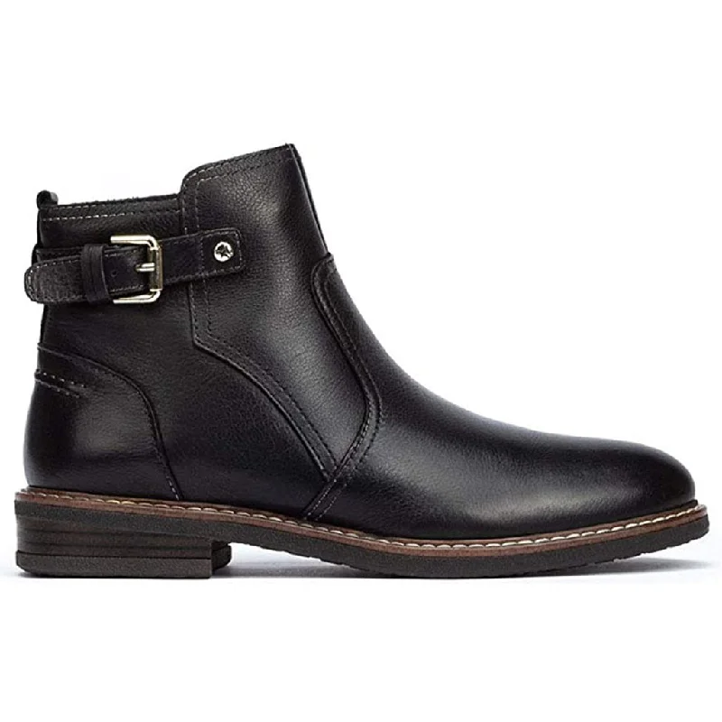 women's ankle boots with metallic finishAldaya 100% Calfskin Leather Women's Zip Up Ankle Boots