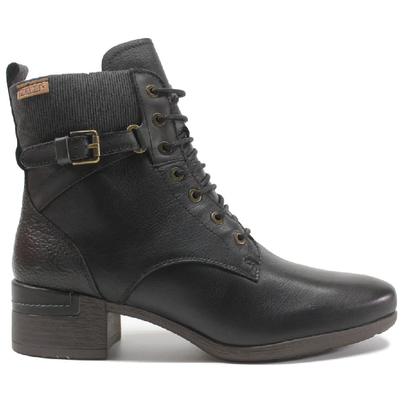 women's ankle boots with cutoutsMalaga Leather Textile Women's Heeled Boots