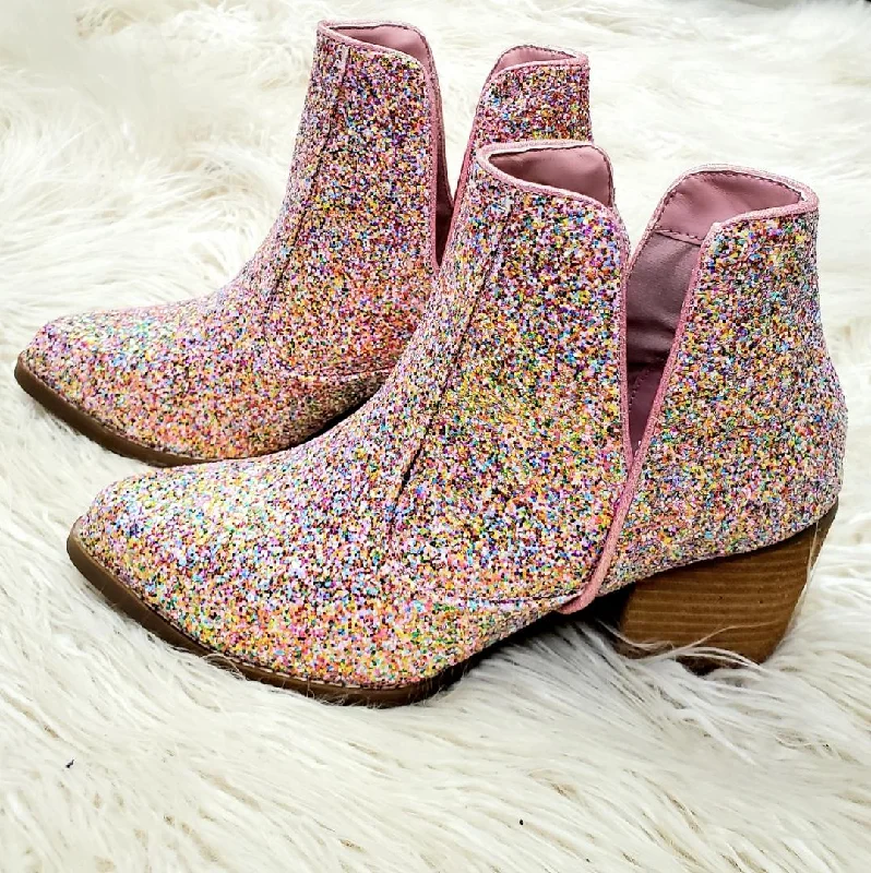 women's booties for wide calvesPink Pixie Dust Bootie*