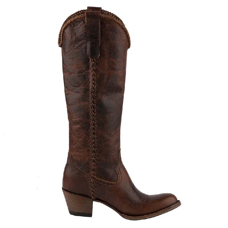 women's cowboy boots for plus sizePJ Round Toe Pull On Cowboy Boots