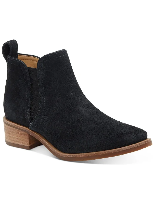 women's booties for fallPogan Womens Leather Slip On Ankle Boots
