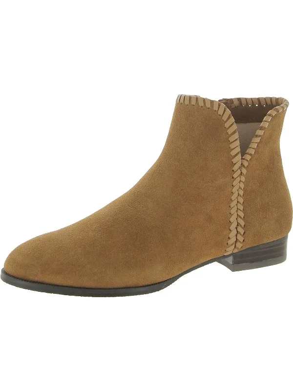 women's booties with bucklesRaegan Bootie Womens Suede Embellished Booties