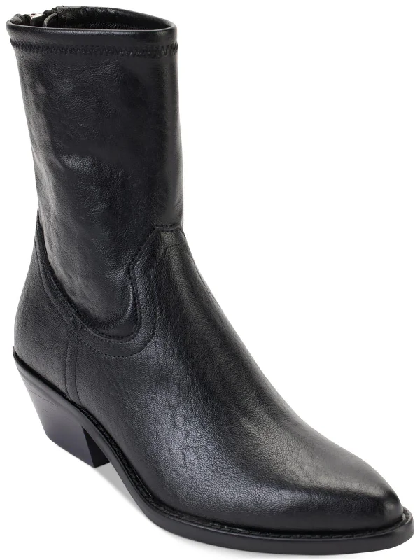 women's booties with combat styleRaelani Womens Faux Leather Pointed Toe Ankle Boots