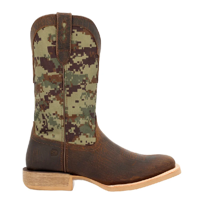 women's cowboy boots with lace-up detailRebel Pro Camo Square Toe Cowboy Boots