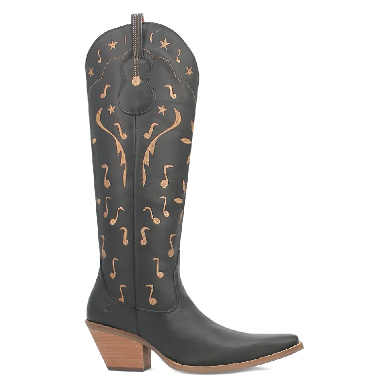 women's cowboy boots with insole supportRhymin Embroidered Snip Toe Cowboy Boots