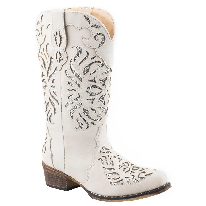 women's cowboy boots for plus sizeRiley Glitz Snip Toe Cowboy Boots