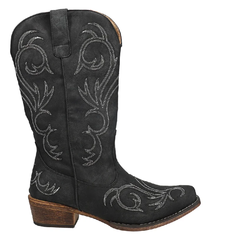 women's cowboy boots with square toeRiley Round Toe Cowboy Boots