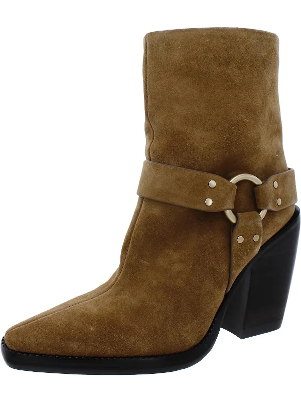 women's booties with pointed toeRIO WESTERN Womens Leather Pointed Toe Ankle Boots