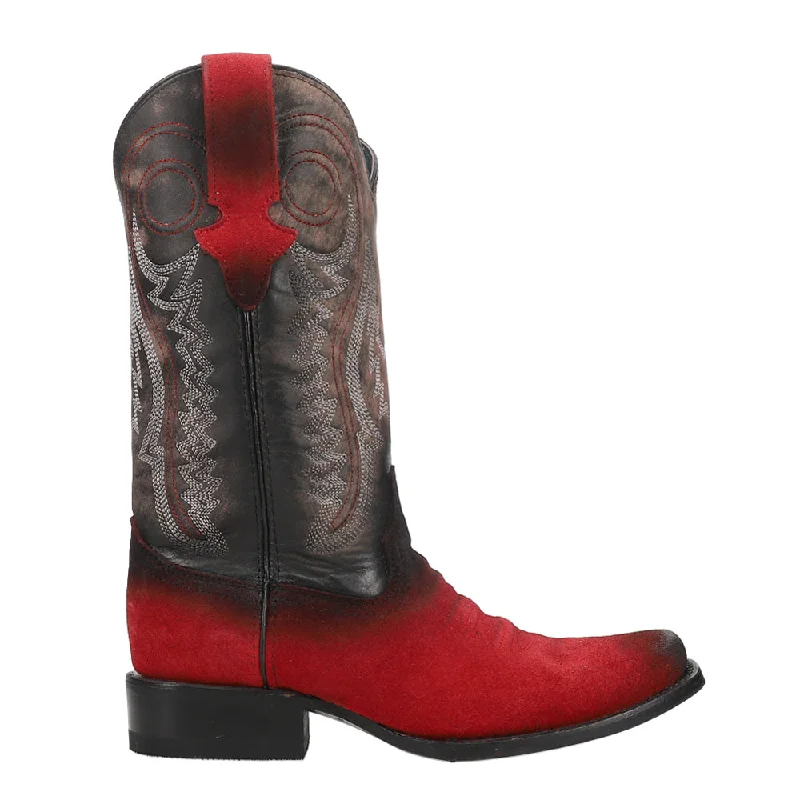 women's cowboy boots with exotic skinsRoughrider Embroidered Narrow Square Toe Cowboy Boots