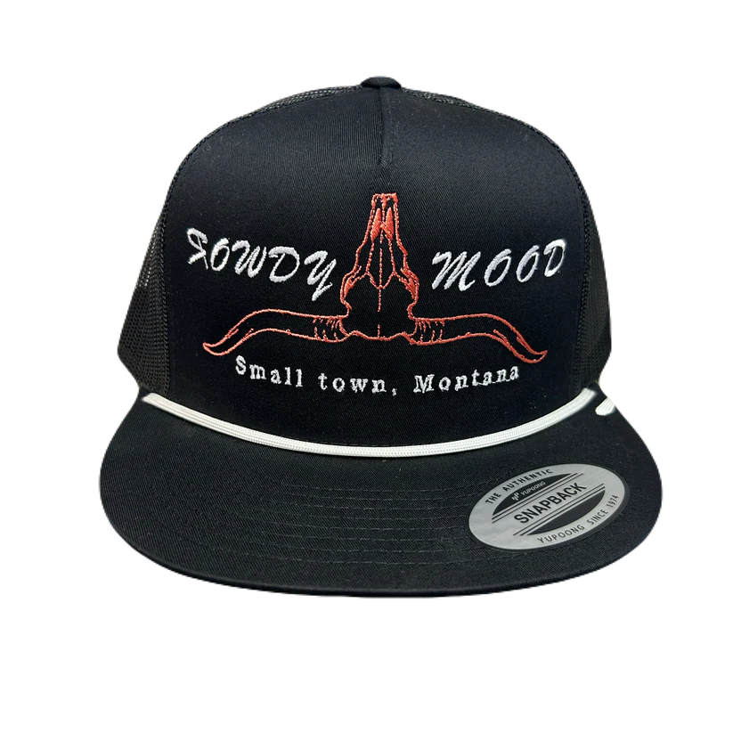 Rowdy Mood Skull Black Cap