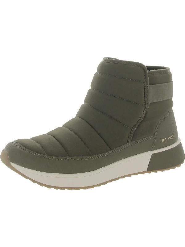 women's booties with side cutoutsRunning Free Womens Fleece Lined Ankle Winter & Snow Boots