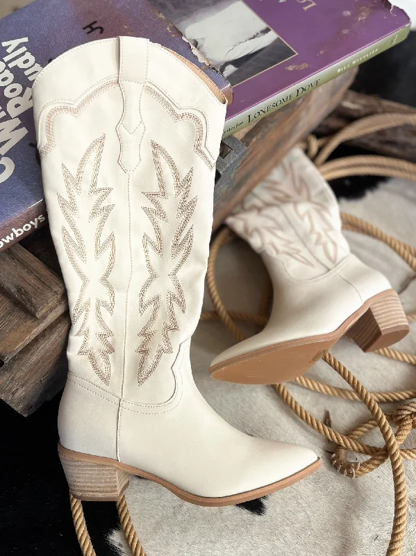 women's booties for hikingSamantha White Boots