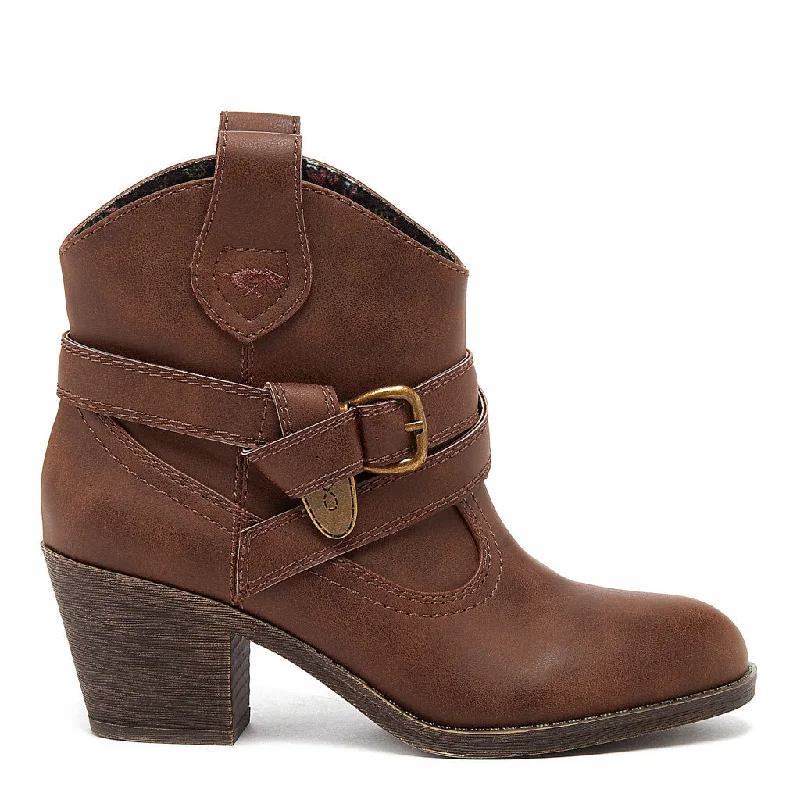 women's ankle boots with bow detailsSatire Dark Brown Western Cowboy Boot