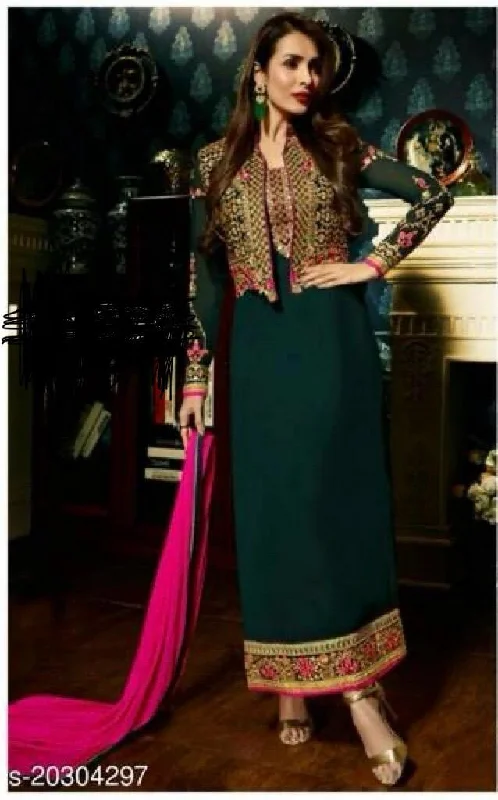 women's suede western bootsInnovative Green Colored Semi Stitched Georgette Suit