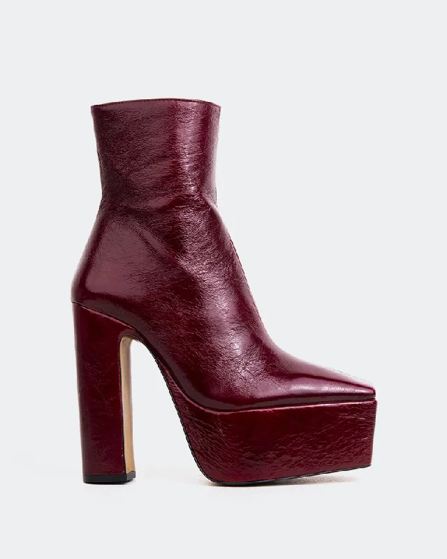 women's leather ankle bootsSparrow Bordeau Leather