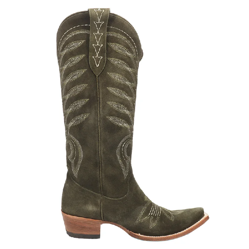 women's suede cowboy bootsSquash Blossom Embroidery Snip Toe Cowboy Boots