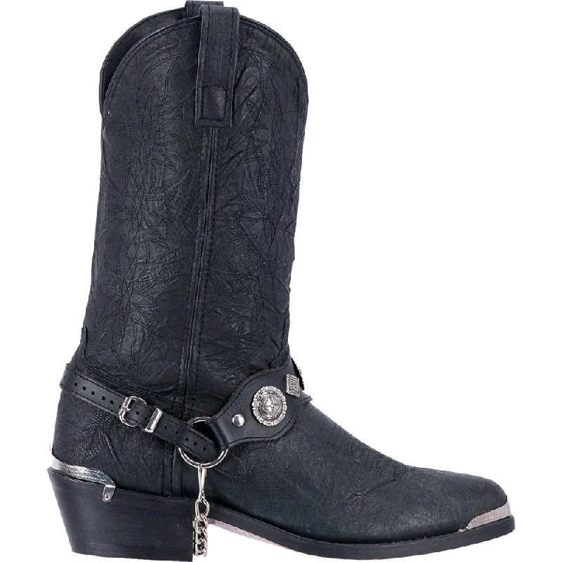 women's cowboy boots with metallic accentsSuiter Round Toe Cowboy Boots