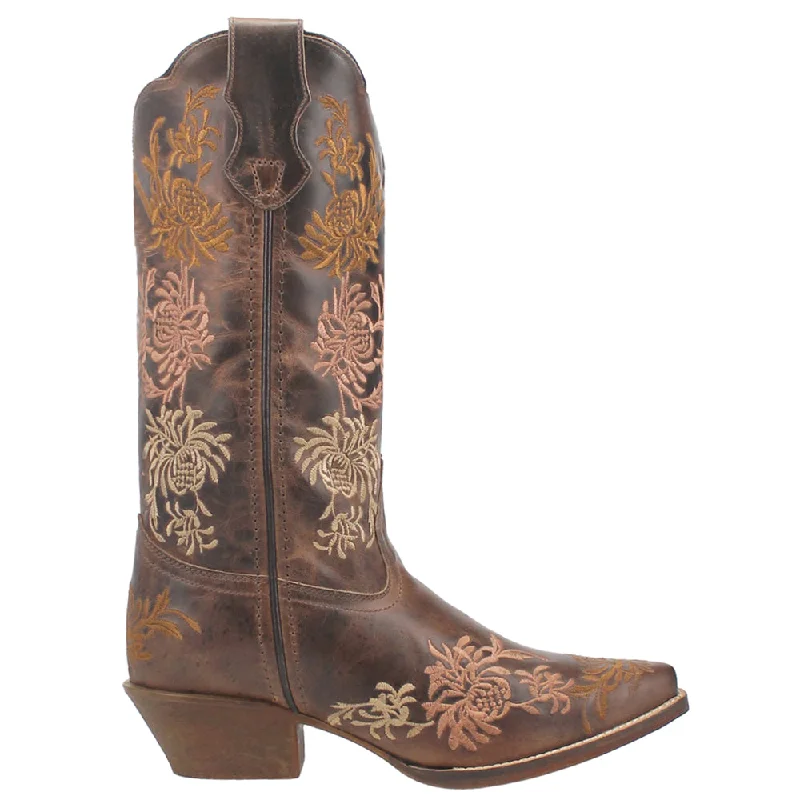 women's short cowboy bootsSylvan Floral Embroidery Snip Toe Cowboy Boots
